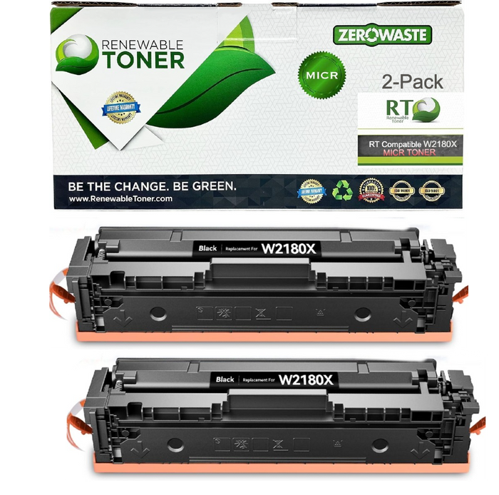 RT 218X Compatible HP W2180X MICR Cartridge (High Yield, 2-Pack)