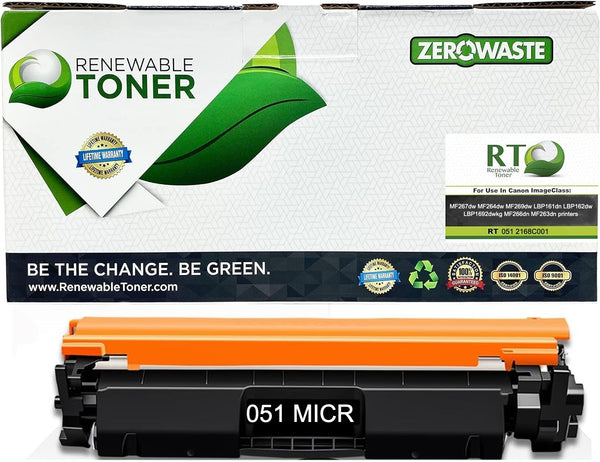 RT 051 MICR Toner Cartridge 2168C001AA (Limited Function Chip)