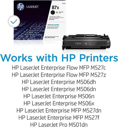 HP 87X OEM Modified MICR CF287X Genuine Toner Cartridge (High Yield)