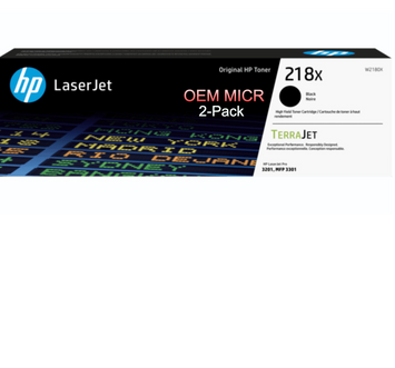 HP 218X OEM Modified W2180X MICR Cartridge (High Yield, 2-Pack)