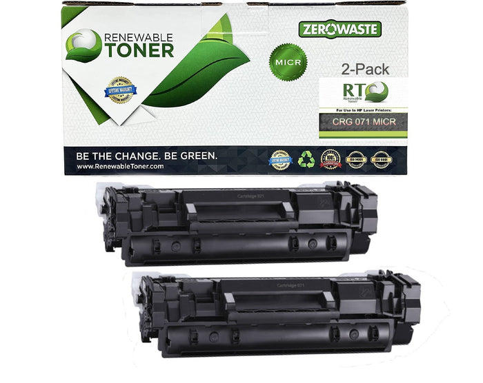 RT CRG-071 Compatible Canon MICR Toner Cartridge (2-Pack)