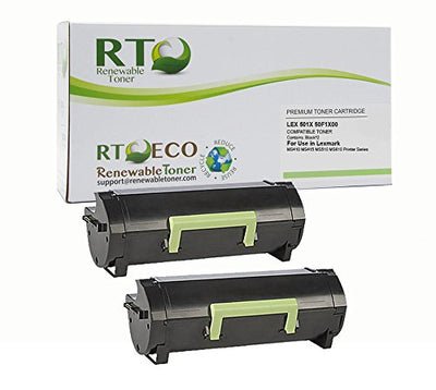 RT Compatible Lexmark 501X 50F1X00 Toner Cartridge (2-Pack) High Yield