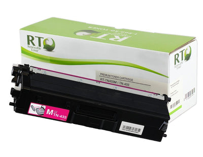 RT TN433 Compatible Brother TN-433M Toner Cartridge (High Yield, Magenta)