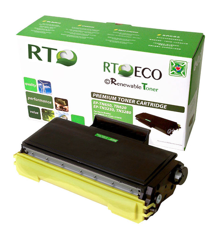 RT Compatible Toner Cartridge Replacement for Brother TN620 TN-620 (Black)