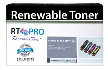 RT PRO Compatible HP 312A 312X Toner Set (CMYK, 4-pack) High Yield