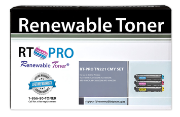 RT PRO TN221 Compatible Brother TN-221 Color Toner Set (CMY, 3-pack)