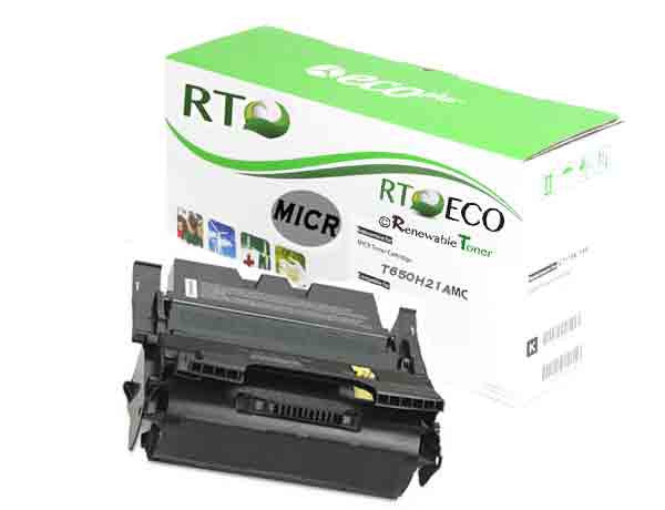 RT Compatible Lexmark T650H11A T650H21A MICR Cartridge, High Yield