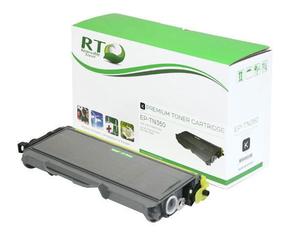 RT Compatible Toner Cartridge Replacement for Brother TN360 TN-360 (Black)