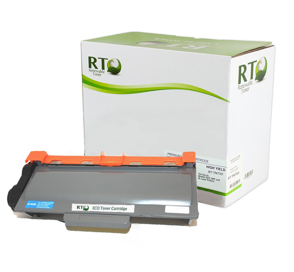 RT Compatible Toner Cartridge Replacement for Brother TN750 TN-750 High Yield (Black)