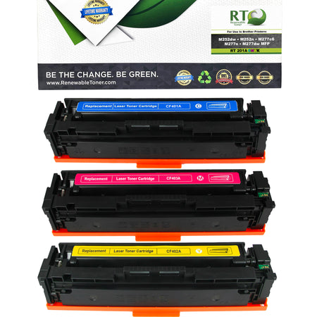 RT 201A CF401A CF402A CF403A CF400A Toner Set (CMYK, 4-Pack)
