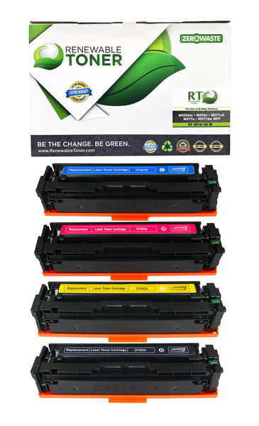 RT 201A CF401A CF402A CF403A CF400A Toner Set (CMYK, 4-Pack)