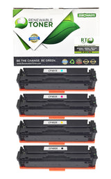 RT 201X Compatible HP Color Toner Set, High Yield (CMYK, 4-Pack)