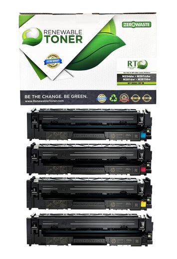 RT 202A CF500A CF501A CF502A CF503A Toner Set (CMYK, 4-Pack)