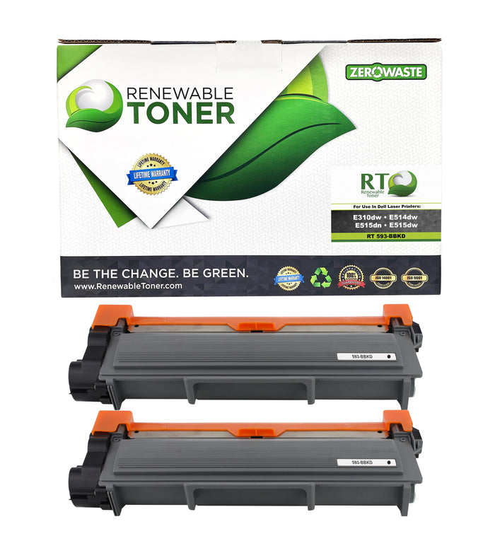 RT Dell 593-BBKD P7RMX Compatible Toner Cartridge (High Yield, 2-Pack)