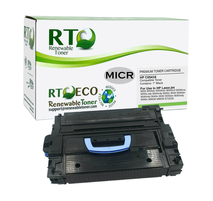 RT Compatible HP 43X C8543X MICR Toner Cartridge, High Yield