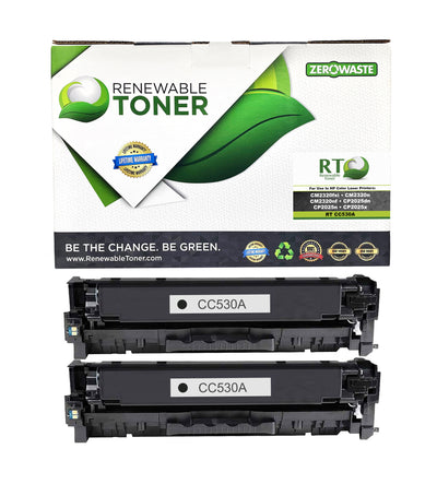 RT 304A CC530A Compatible Toner Cartridge (2-Pack)