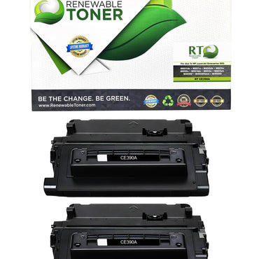 RT 90A CE390A Compatible Toner Cartridge (2-Pack)