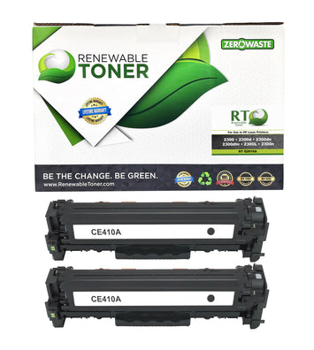 RT 305A CE410A Compatible Toner Cartridge (2-pack)