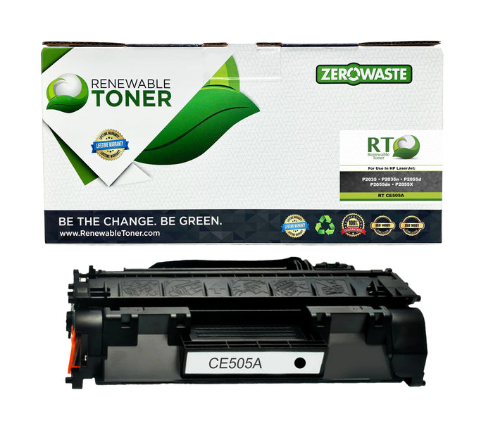 RT 05A Toner Cartridge for HP CE505A Printers P2035 P2055