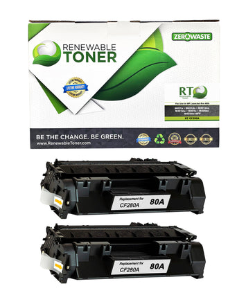 RT 80A CF280A Compatible Toner Cartridge (2-Pack)