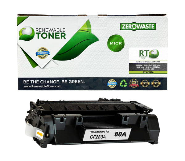 RT 80A CF280A Compatible MICR Toner Cartridge