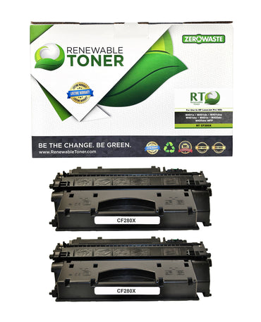 RT 80X CF280X Compatible Toner Cartridge (High Yield, 2-Pack)