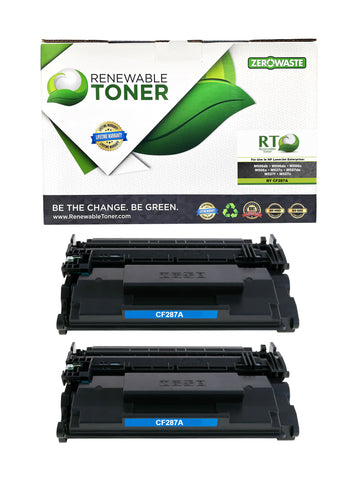 RT 87A CF287A Compatible Toner Cartridge (2-Pack)