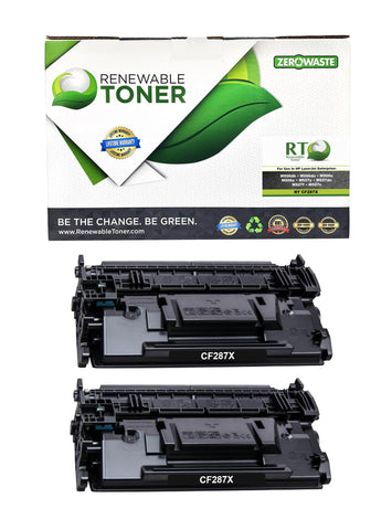 RT 87X CF287X Compatible Toner Cartridge (High Yield, 2-Pack)