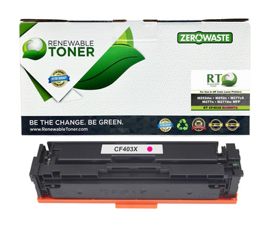 RT 201X Compatible HP CF403X Toner Cartridge (High Yield, Magenta)