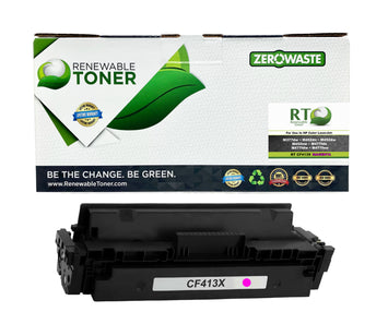 RT 410X Compatible HP CF413X Toner Cartridge (High Yield, Magenta)