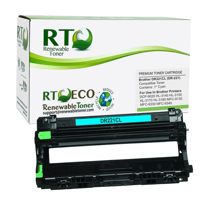 RT Compatible Cartridge Replacement for Brother DR-221CL Imaging Drum (Cyan)