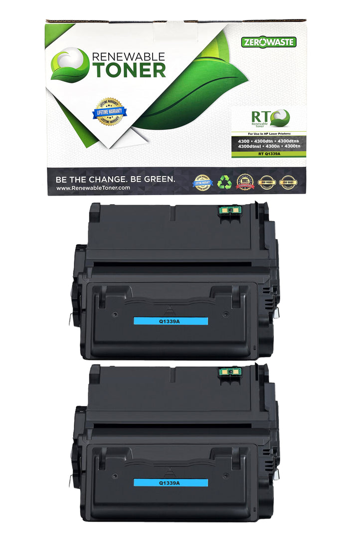 RT 39A Q1339A Compatible Toner Cartridge (2-pack)