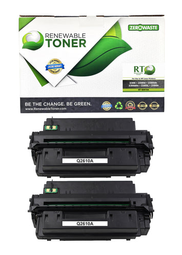 RT 10A Compatible HP Q2610A Compatible Toner Cartridge (2-pack)