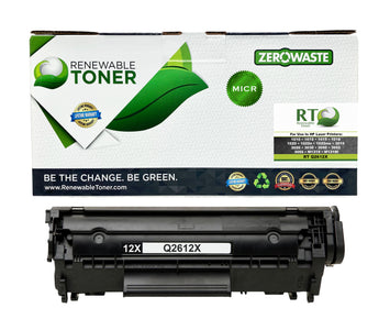 RT 12X Q2612X MICR Toner Check Printing Cartridge (High Yield)