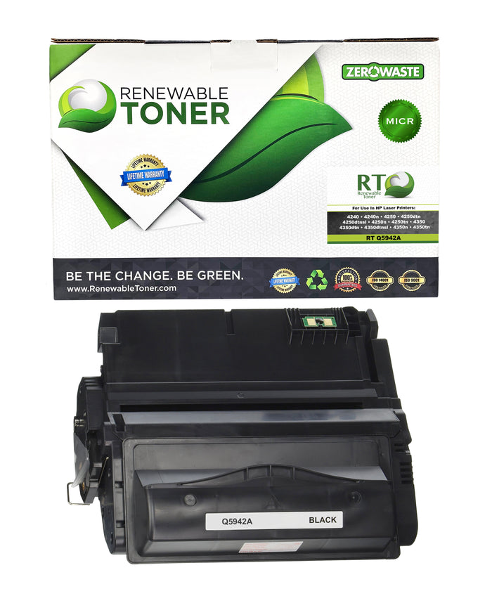 RT 42A MICR Toner for HP Q5942A Check Printing Cartridge