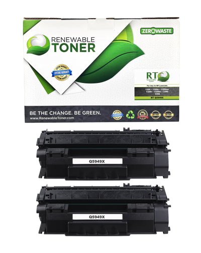 RT 49X Q5949X Compatible Toner Cartridge (High Yield, 2-Pack)