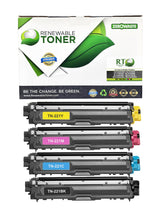 RT Brother TN-221 TN-221C TN-221M TN-221Y TN-221BK Compatible Toner Color Set (CMYK, 4-pack)