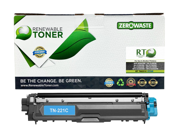 RT TN221 Compatible Brother TN-221C Toner Cartridge (Cyan)