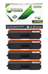 RT Brother TN-310 TN-310C TN-310M TN-310Y TN-310BK Compatible Toner Color Set (CMYK, 4-pack)