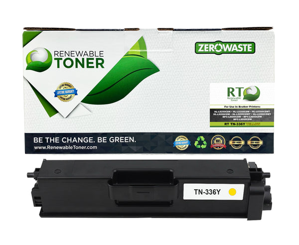 RT TN-336 Compatible Brother TN336Y Toner Cartridge (High Yield, Yellow)