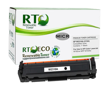 RT 215A MICR Toner Cartridge for HP W2310A Check Printers M182 MFP M183 (New Chip)