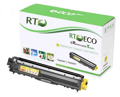 RT TN245 Compatible Brother TN-245Y TN-255Y Toner Cartridge (Yellow)